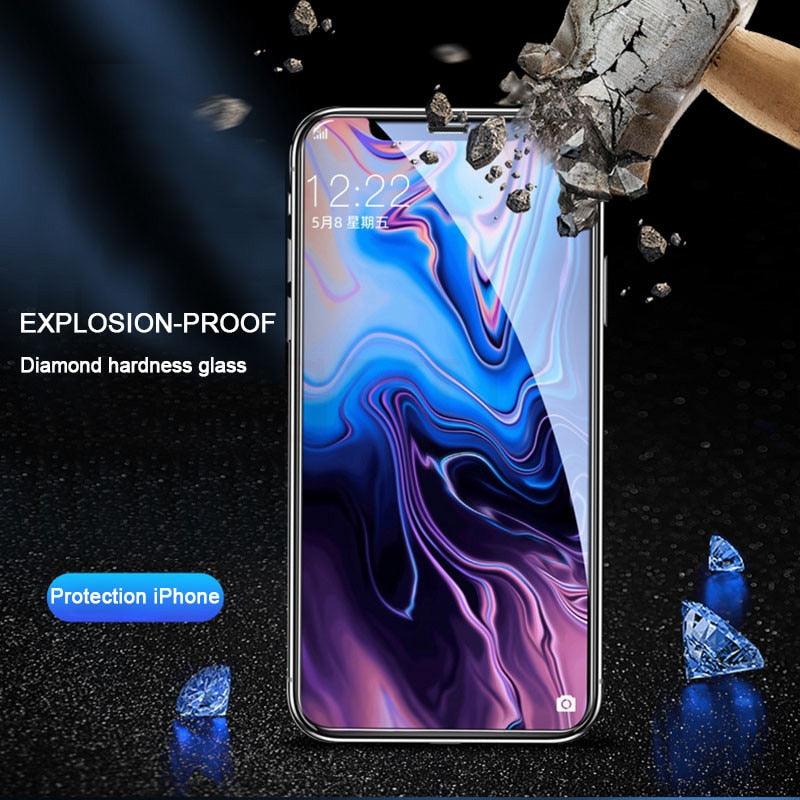 Película de vidro com proteção completa para Iphone
